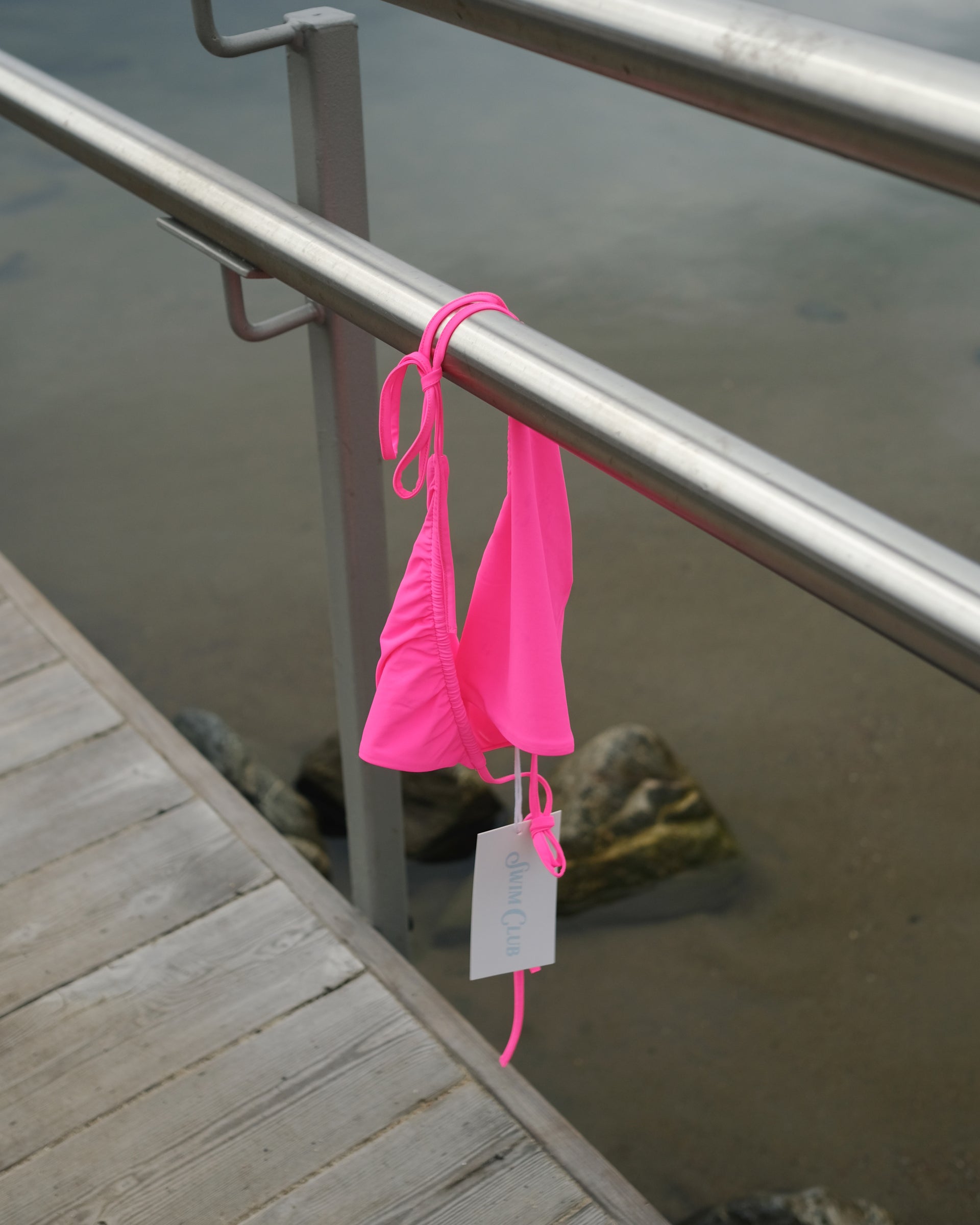 SWIM CLUB 9pm brief solid Bikini Hot pink