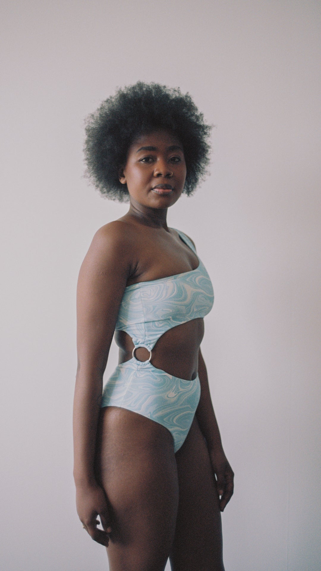 SWIM CLUB Beach club swimsuit print Swimsuit Liquid marble print