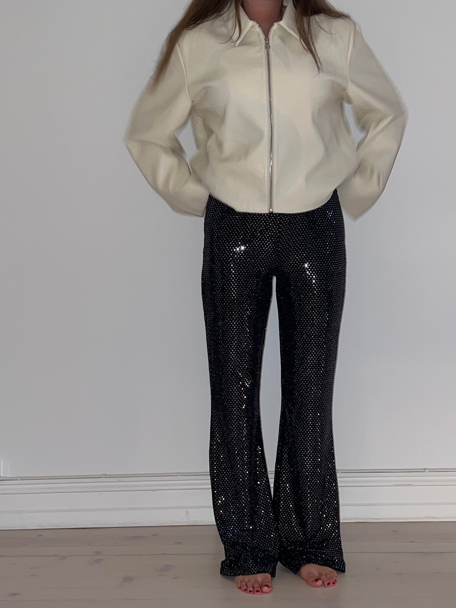SWIM CLUB Festival pant, sequin Pants Black