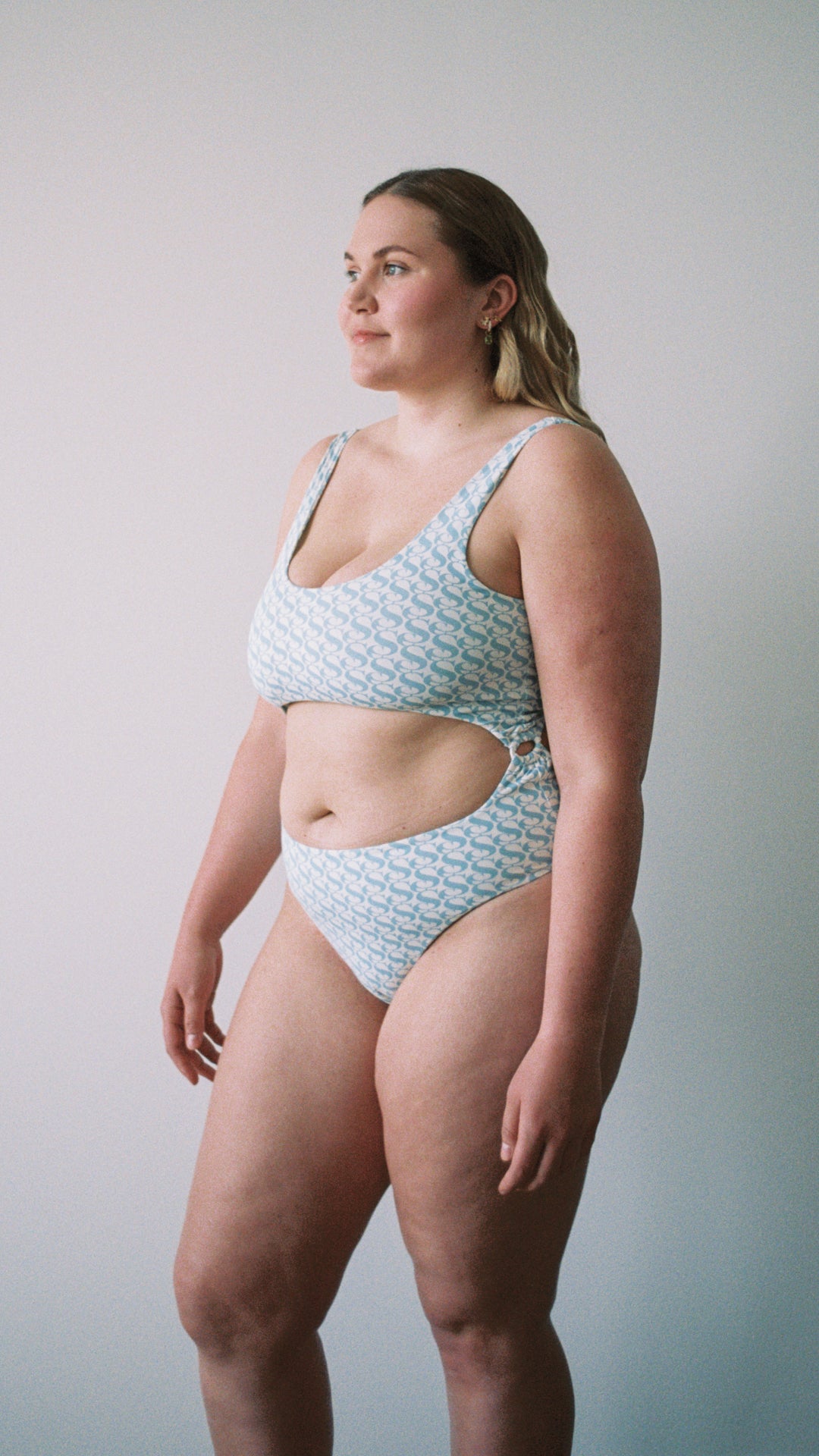 SWIM CLUB Night swimsuit print  Logo print