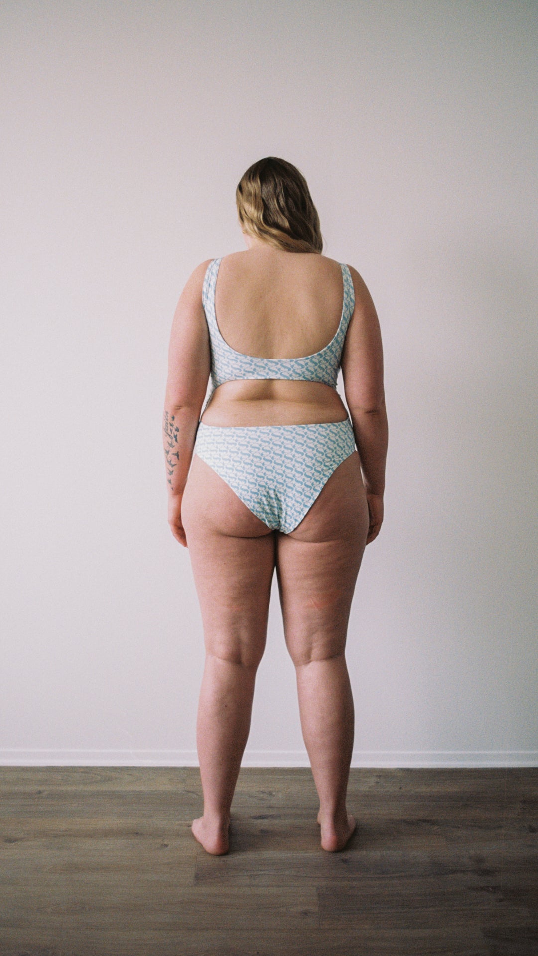 SWIM CLUB Night swimsuit print  Logo print