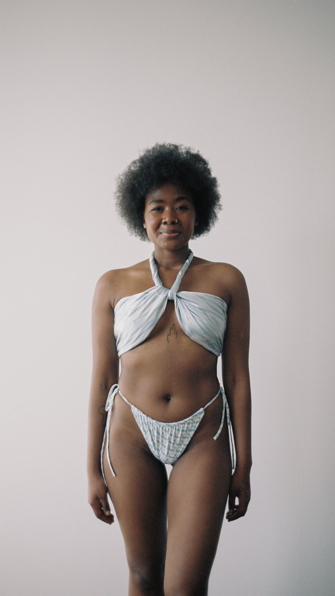 SWIM CLUB Sarong scarf Scarf Liquid marble print