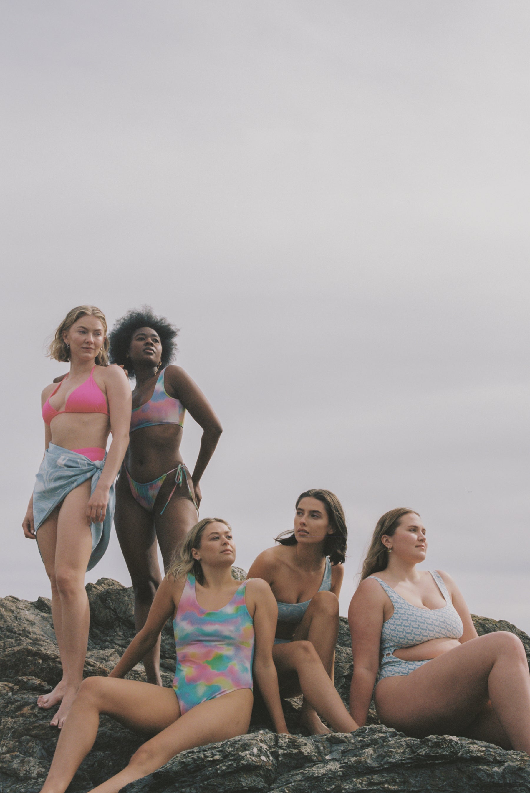 SWIM CLUB Sarong scarf Scarf Liquid marble print