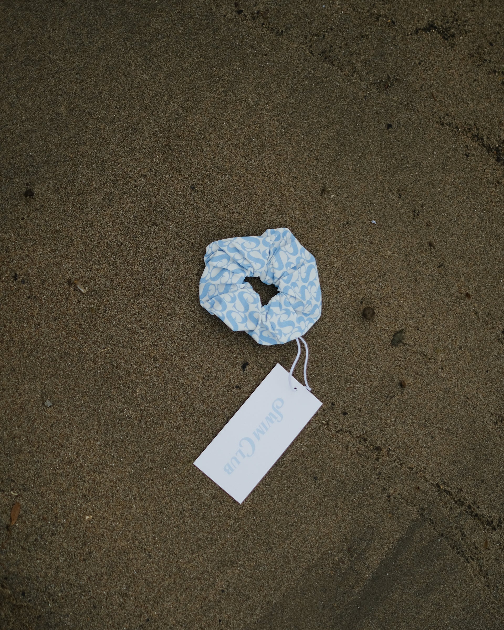 SWIM CLUB Scrunchie Head band Logo print