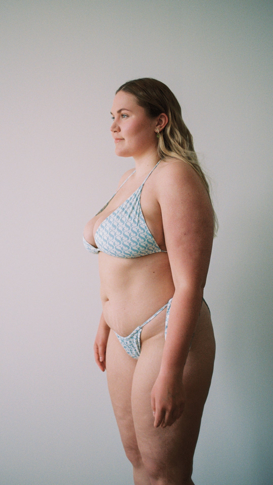 SWIM CLUB 9pm brief print Bikini Logo print