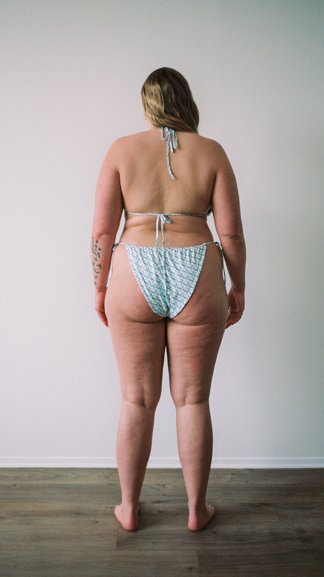 SWIM CLUB 9pm brief print Bikini Logo print