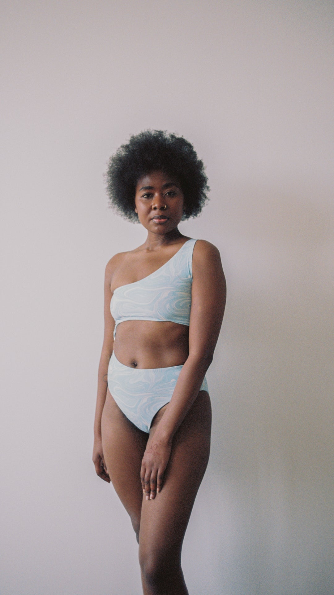 SWIM CLUB Beach club swimsuit print Swimsuit Liquid marble print