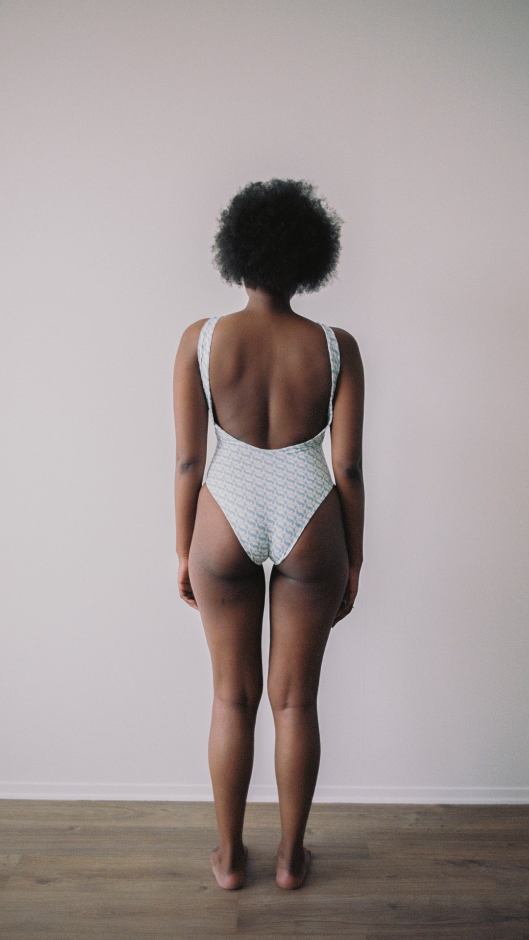 SWIM CLUB Pool swimsuit print Swimsuit Logo print