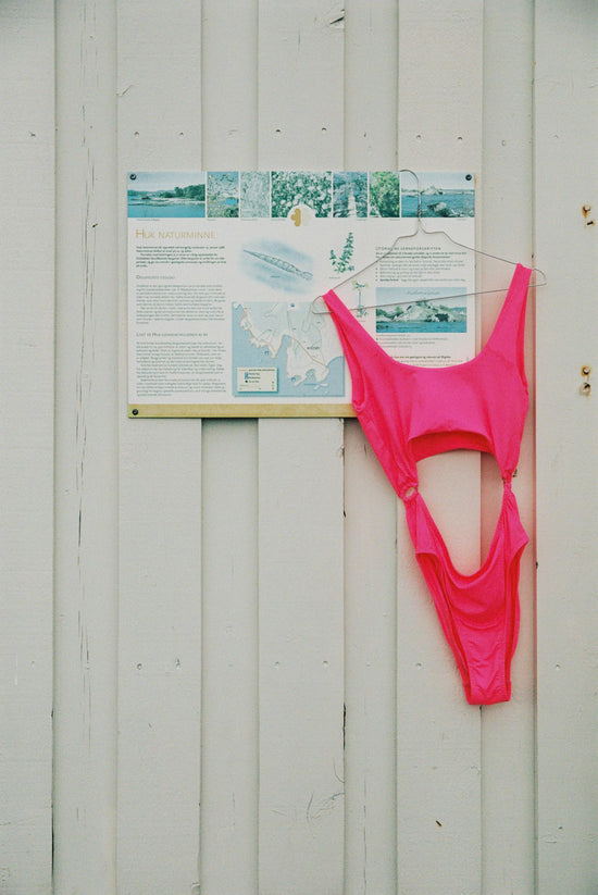 SWIM CLUB Night swimsuit solid Swimsuit Hot pink