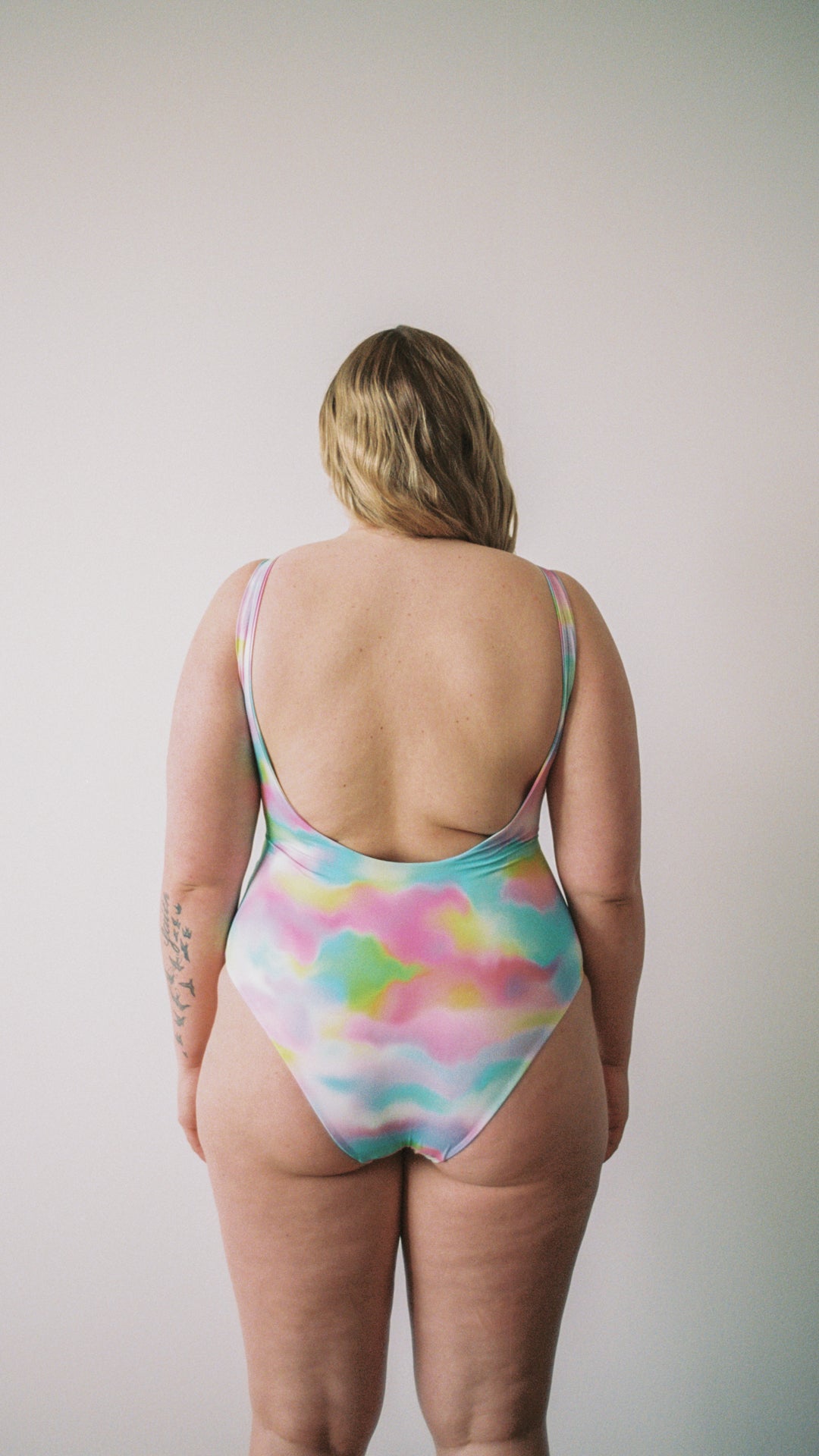 SWIM CLUB Pool swimsuit print Swimsuit Rainbow print
