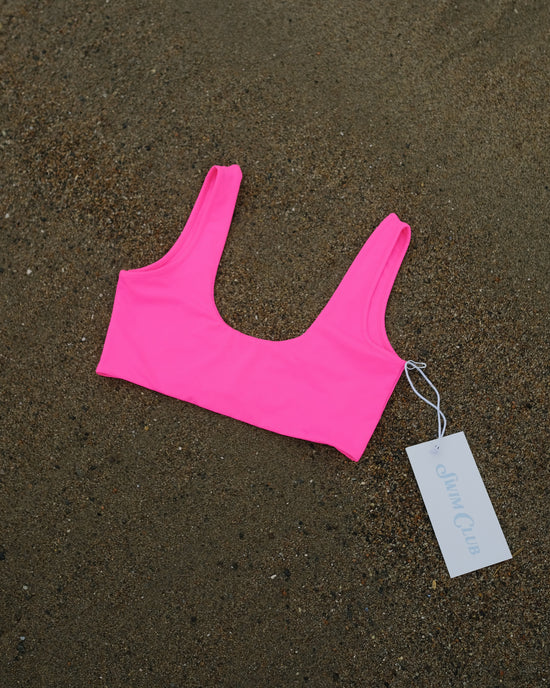 SWIM CLUB Syden top solid Bikini Hot pink